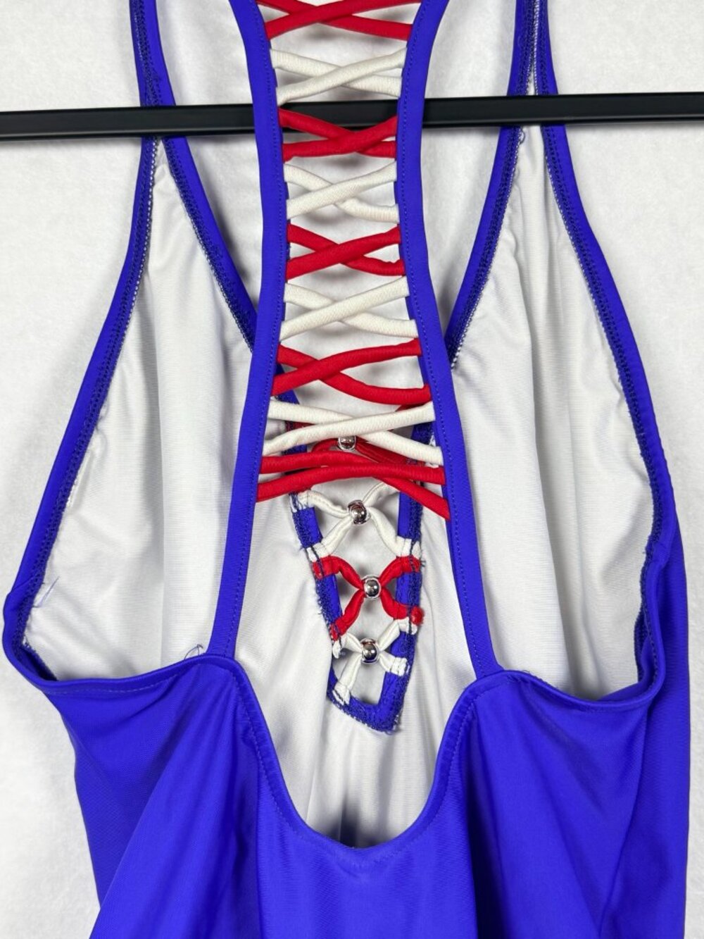 Venus USA Patriotic Crisscross One Piece Swimsuit Sm/Med - Picture 9 of 12